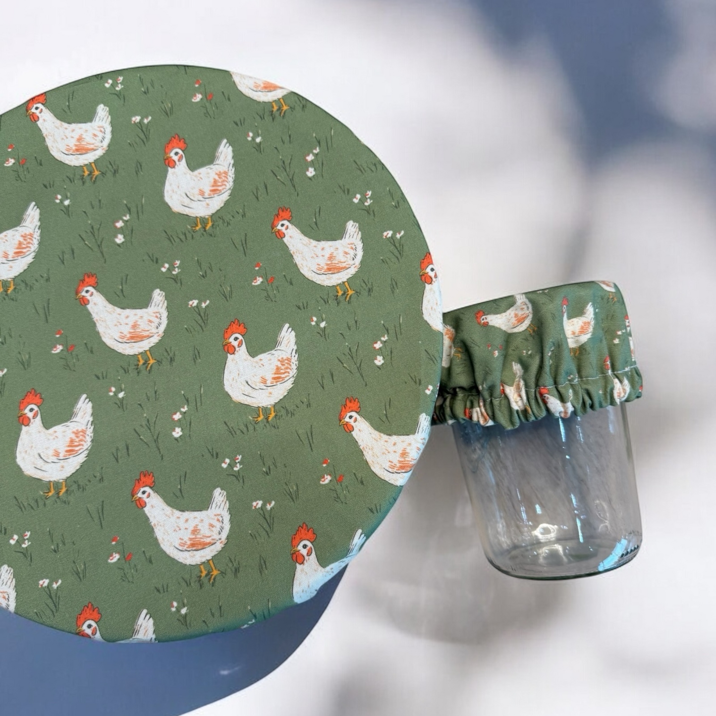Chickens Jar & Bowl Covers (4 Pack)