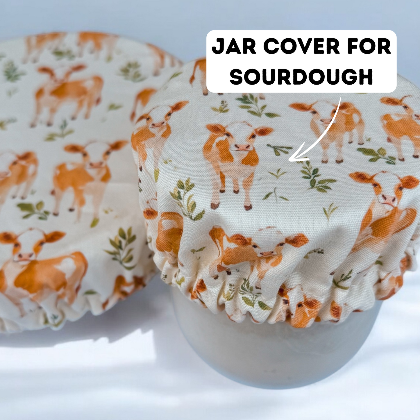Jersey Cow Jar & Bowl Covers (4 Pack)
