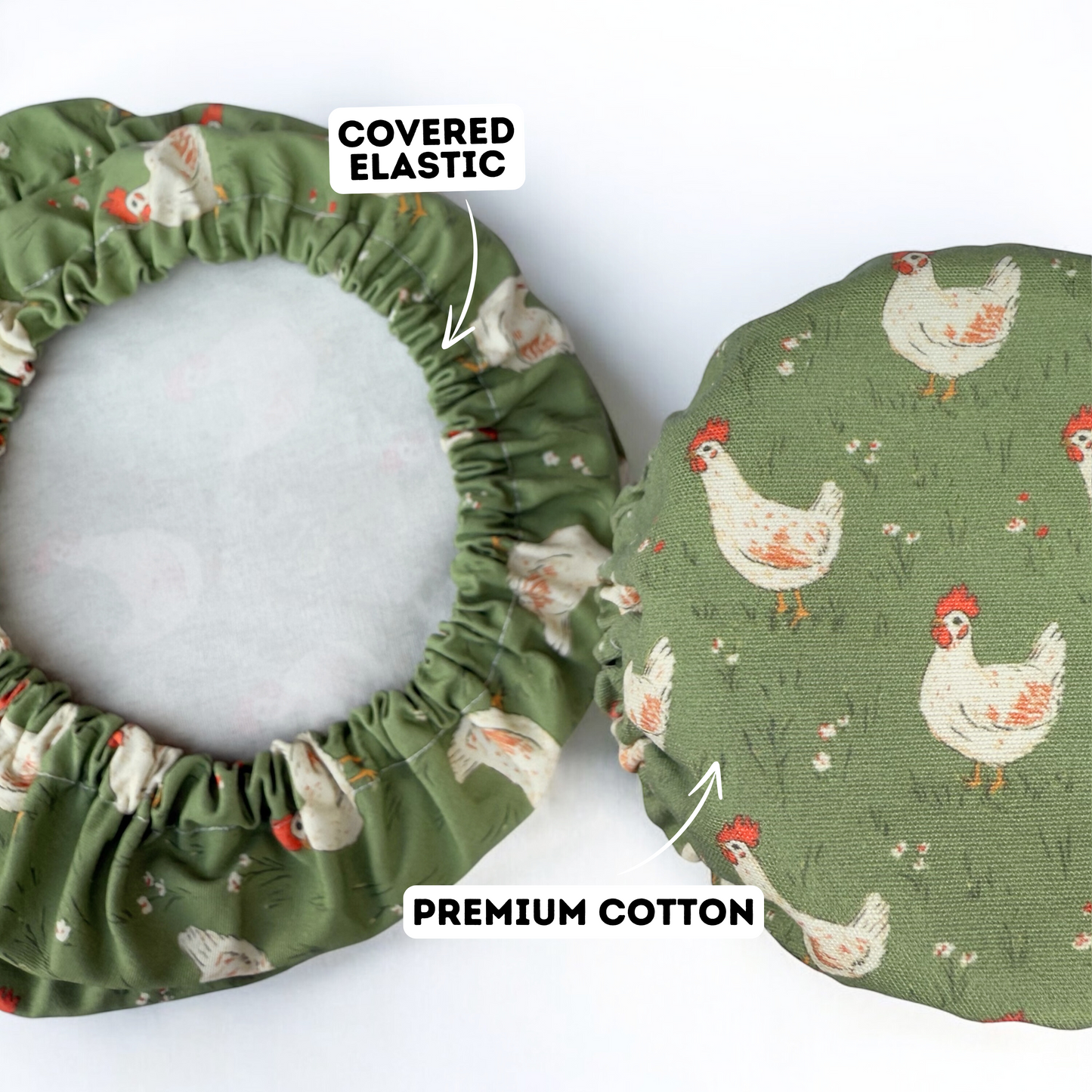 Chickens Jar & Bowl Covers (4 Pack)