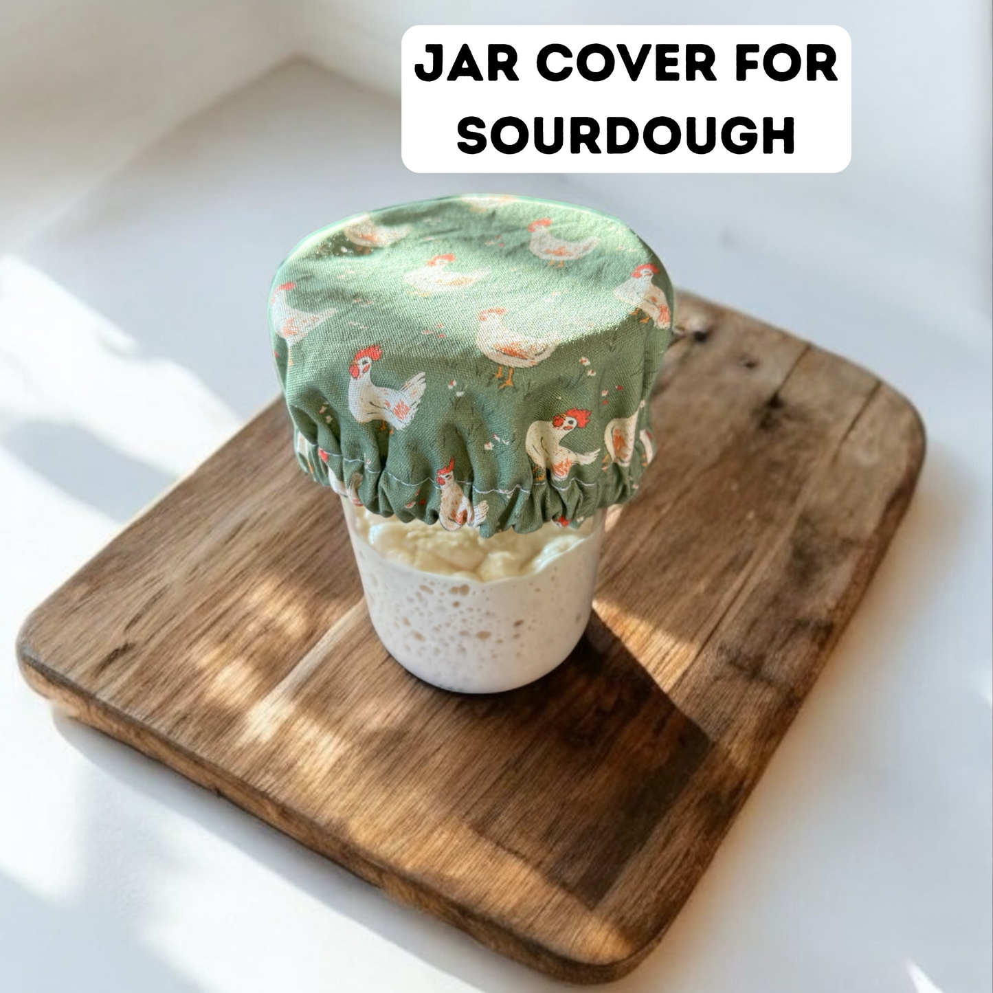Chickens Jar & Bowl Covers (4 Pack)