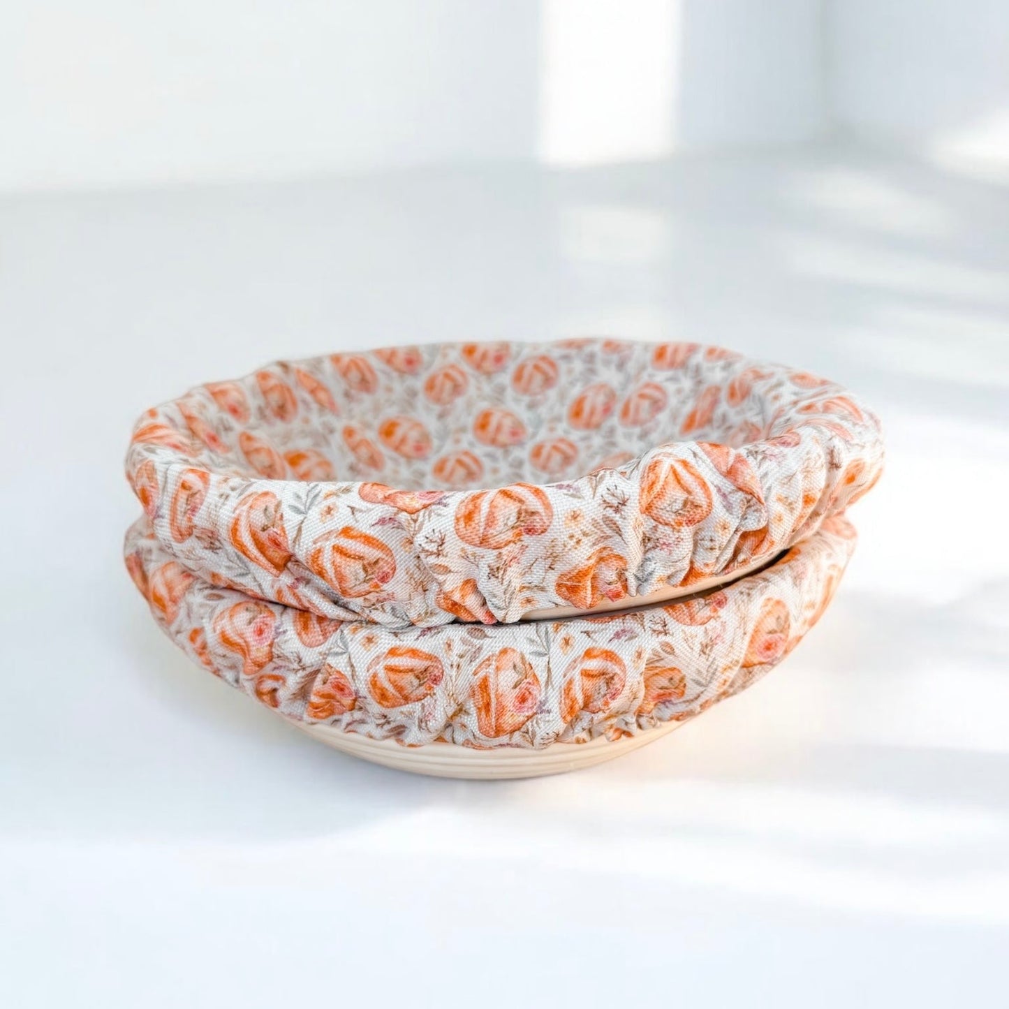 Vintage Sourdough Floral Banneton Covers (Set of 2)