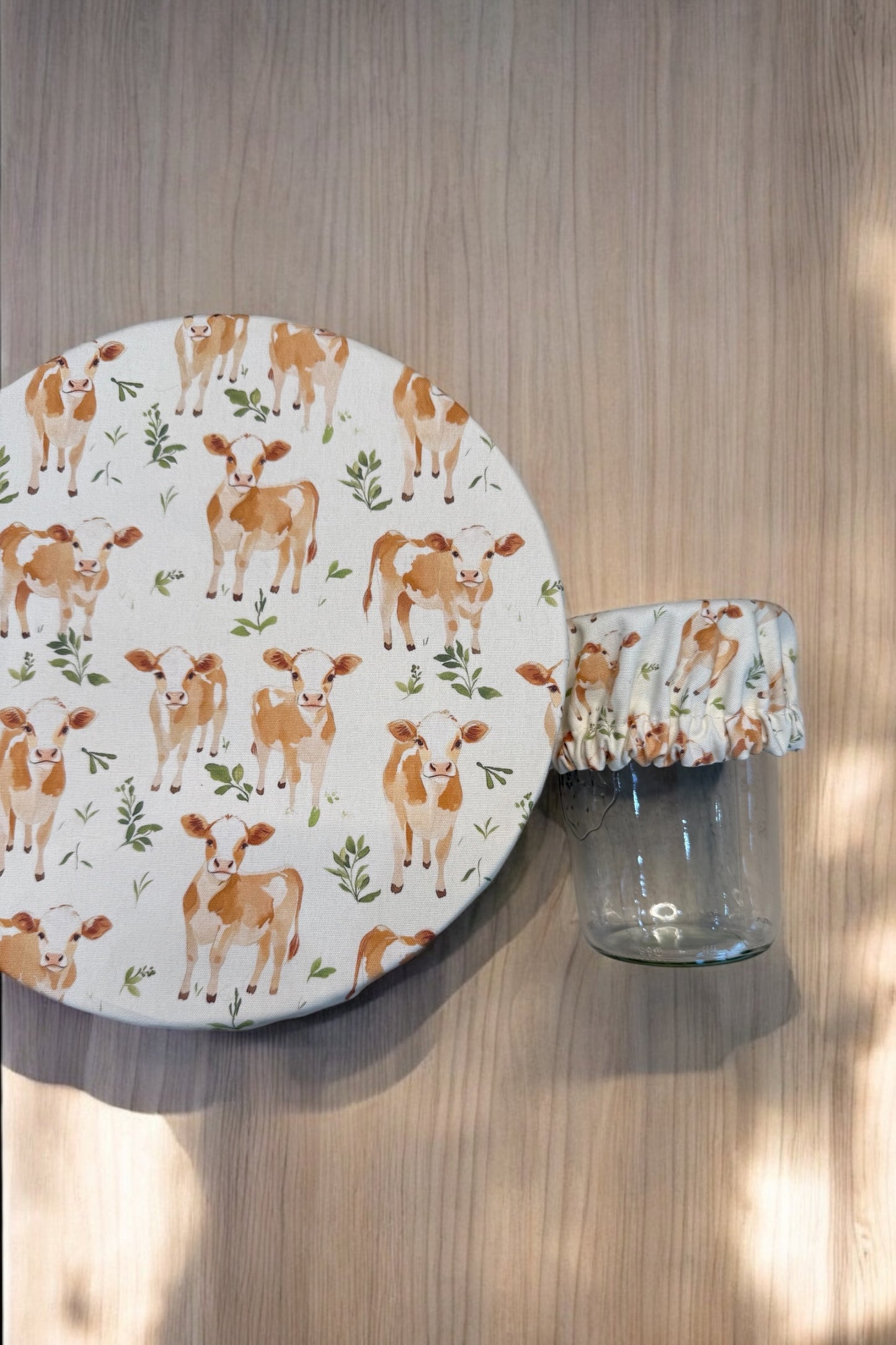 Jersey Cow Jar & Bowl Covers (4 Pack)