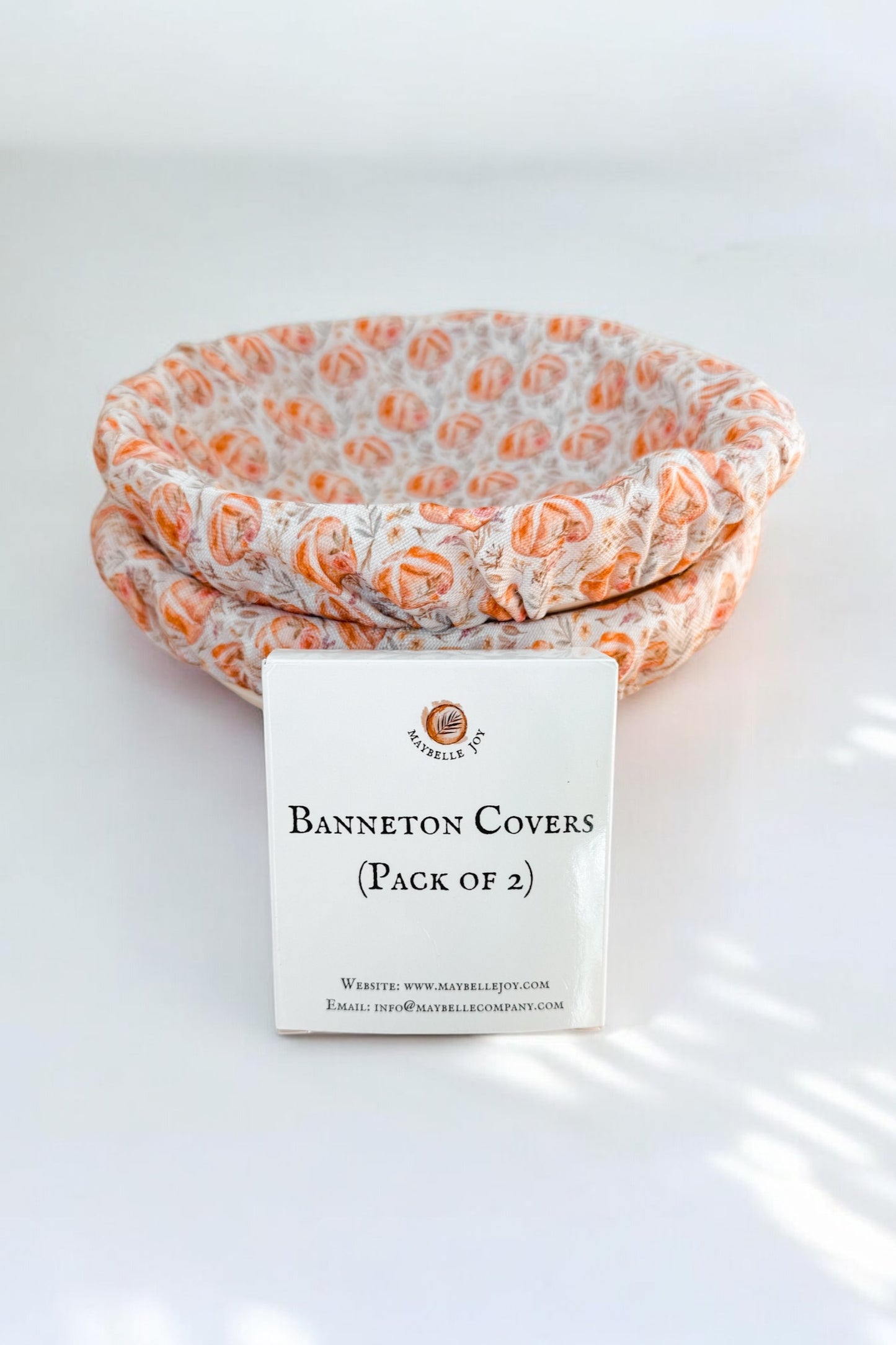 Vintage Sourdough Floral Banneton Covers (Set of 2)