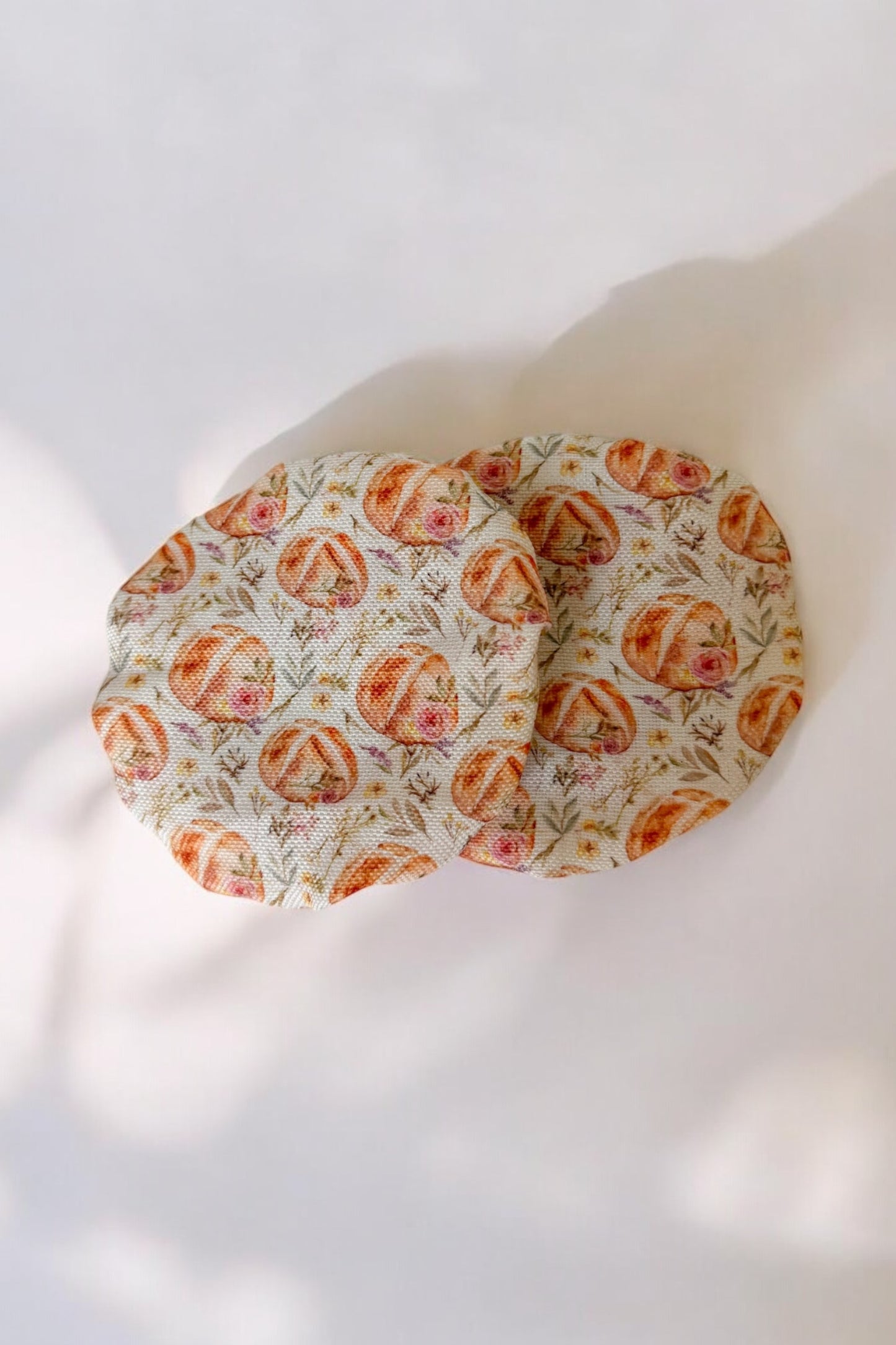 Vintage Floral Sourdough Fabric Jar Covers (Set of 2)