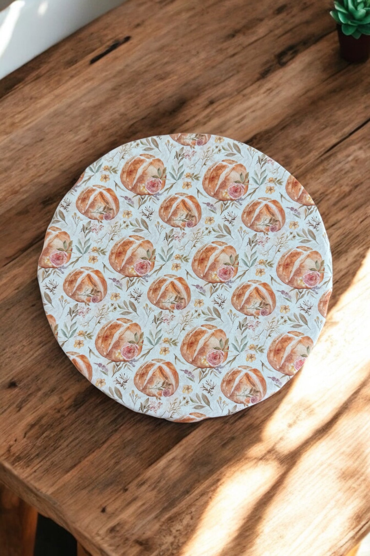 Vintage Floral Sourdough Bowl Cover - 11in