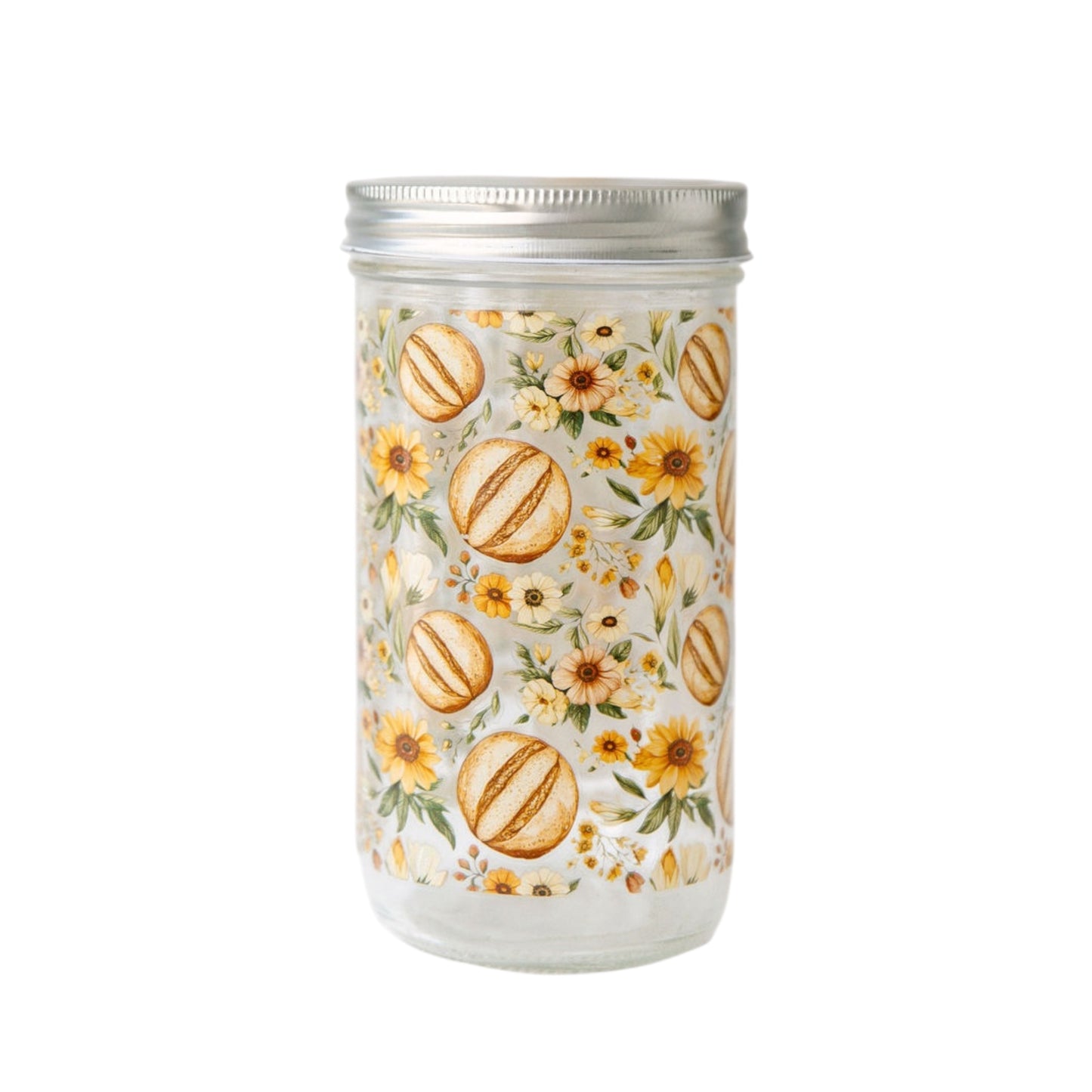 Sunflower Sourdough Starter Jar