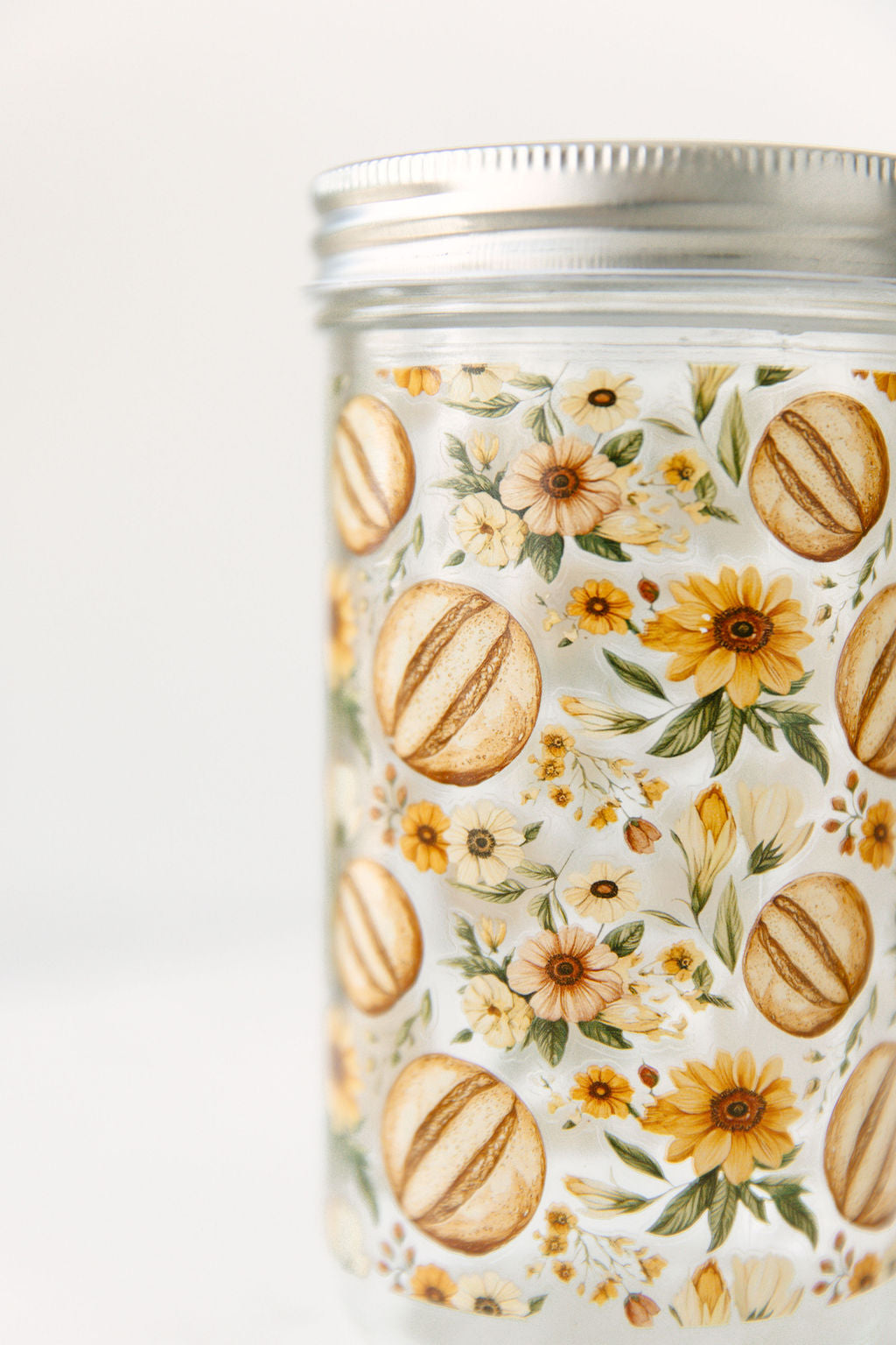 Sunflower Sourdough Starter Jar