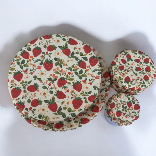 Strawberry Jar & Bowl Covers (4 Pack)