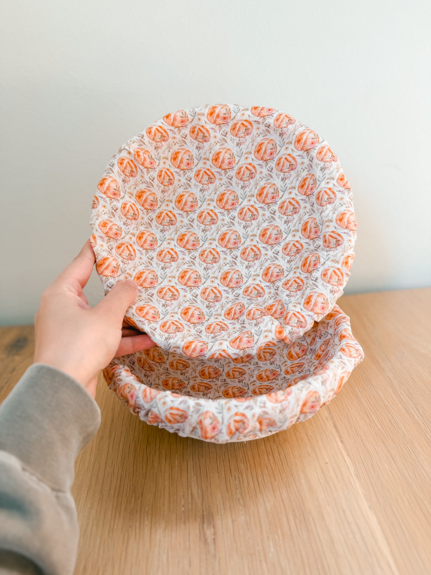 Vintage Sourdough Floral Banneton Covers (Set of 2)