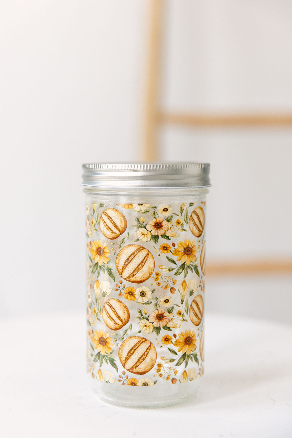 Sunflower Sourdough Starter Jar